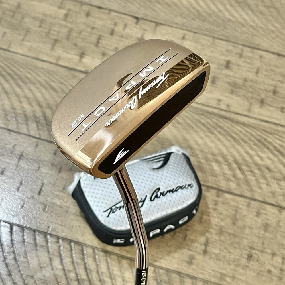 Tommy Armour Impact No. 2 Mid Mallet Gold Milled Face Putter RH 33" New Grip! - Picture 13 of 13